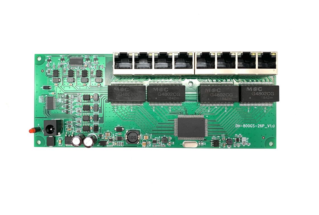 8 Port Gigabit Panel Ethernet Switch Module , POE PSE Switch Power Over Ethernet Module
